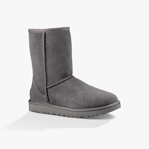 Ugg Classic Short II Women Classic Boots Grey (0415MJQCR)